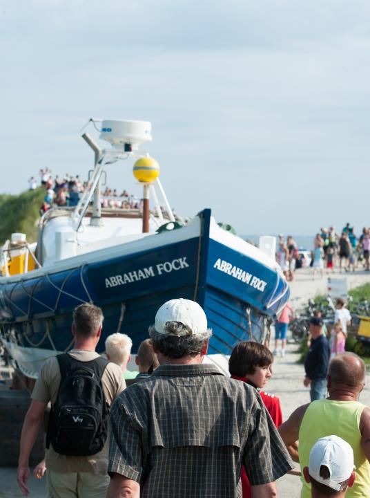 Demonstratie paardenreddingboot - Wadden.nl - VVV Ameland