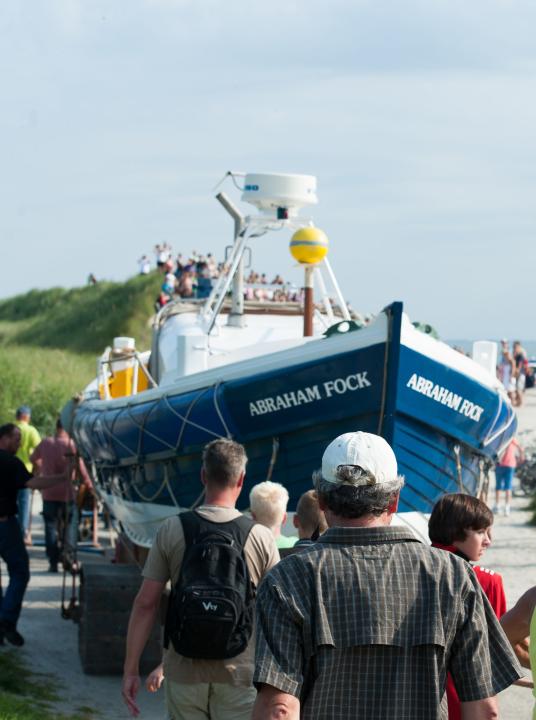 Demonstratie paardenreddingboot - VVV Ameland  - Wadden.nl